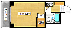 ヤスダ第2ビル ワンルームの間取図画像