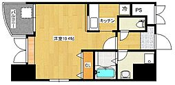 家納喜本川館 1Kの間取図画像