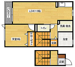 アネックス・グランドール 1LDKの間取図画像