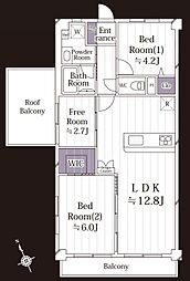 間取図画像 2SLDK