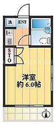 ジュエルパレス ワンルームの間取図画像