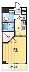 VANTAGEHASUNE 1Kの間取図画像