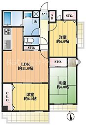 パークヒルズ西台 3LDKの間取図画像
