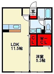 間取図画像 1LDK