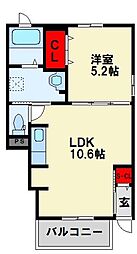 イリーデ ヤハタ B棟 1階/106
