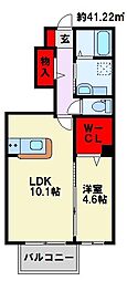 メゾン・ド・グロウ25 1LDKの間取図画像