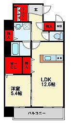 RISO CORE 1LDKの間取図画像