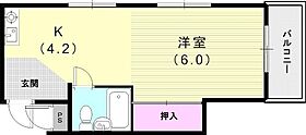 KMSコート  ｜ 兵庫県神戸市中央区国香通5丁目（賃貸マンション1R・3階・23.00㎡） その2