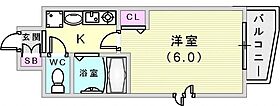 エステムコート神戸元町通  ｜ 兵庫県神戸市中央区元町通6丁目（賃貸マンション1K・8階・18.99㎡） その2