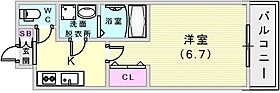 レジュールアッシュ神戸元町  ｜ 兵庫県神戸市中央区花隈町（賃貸マンション1K・13階・24.50㎡） その2