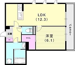 ザ・アパートメント谷上  ｜ 兵庫県神戸市北区谷上東町20-11（賃貸アパート1LDK・3階・45.24㎡） その2