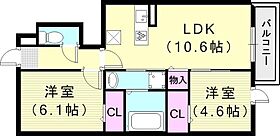 クローバー富士2号館  ｜ 兵庫県神戸市北区鈴蘭台北町7丁目9-7（賃貸アパート2LDK・1階・50.38㎡） その2