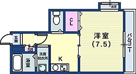 サンマジェスタ  ｜ 兵庫県神戸市中央区神若通6丁目（賃貸マンション1K・2階・28.42㎡） その2