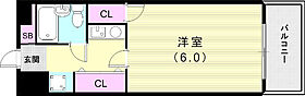 シャトレ春日野道  ｜ 兵庫県神戸市中央区筒井町3丁目（賃貸マンション1K・3階・18.00㎡） その2