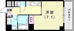 Gran Vita  ｜ 兵庫県神戸市中央区生田町4丁目6-7（賃貸マンション1K・5階・24.72㎡） その2