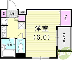 コーポアスナロ  ｜ 兵庫県神戸市東灘区森北町3丁目（賃貸マンション1K・1階・24.00㎡） その2