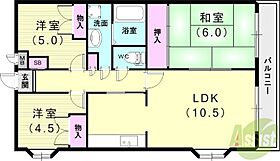 フォンテーヌ御影山手  ｜ 兵庫県神戸市東灘区御影山手2丁目22-18（賃貸マンション3LDK・3階・66.00㎡） その2