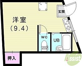 ノベラ篠原北町  ｜ 兵庫県神戸市灘区篠原北町1丁目（賃貸マンション1R・4階・20.32㎡） その2