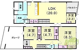 住吉山手1丁目　貸家