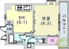 リヴェール本山  ｜ 兵庫県神戸市東灘区森北町2丁目（賃貸マンション1DK・2階・26.90㎡） その2