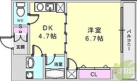 モアライフ魚崎  ｜ 兵庫県神戸市東灘区魚崎西町3丁目6-4（賃貸マンション1DK・5階・27.75㎡） その2