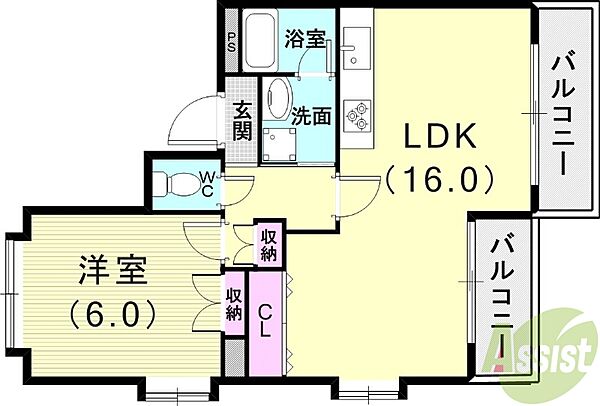 アーバンレックス本山 ｜兵庫県神戸市東灘区本山中町4丁目(賃貸マンション1LDK・2階・50.00㎡)の写真 その2