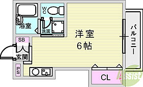 アクシス北青木  ｜ 兵庫県神戸市東灘区北青木4丁目（賃貸マンション1R・2階・23.33㎡） その2