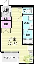 ソリューション甲子園  ｜ 兵庫県西宮市甲子園口北町1-11（賃貸マンション1K・2階・25.00㎡） その2