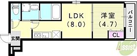 フジパレス香櫨園ノース  ｜ 兵庫県西宮市川西町7-28（賃貸アパート1LDK・1階・33.00㎡） その2