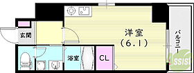 リバーサイドONE  ｜ 兵庫県西宮市戸田町（賃貸マンション1K・2階・24.64㎡） その2