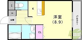 ベルヴュー六甲  ｜ 兵庫県神戸市灘区楠丘町6丁目3-3（賃貸アパート1R・1階・24.20㎡） その2