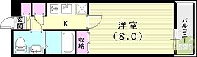 ディアさくら夙川  ｜ 兵庫県西宮市神楽町（賃貸マンション1K・3階・25.00㎡） その2