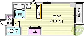 プチットフォーレ  ｜ 兵庫県神戸市東灘区森北町3丁目（賃貸マンション1R・2階・27.54㎡） その2