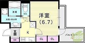 silus東灘深江  ｜ 兵庫県神戸市東灘区深江本町3丁目（賃貸マンション1K・15階・26.31㎡） その2