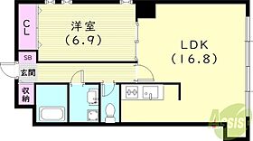 コロナール甲子園  ｜ 兵庫県西宮市甲子園一番町2-4（賃貸マンション1LDK・1階・53.74㎡） その2