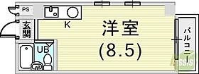 ハローグリーンハイツ岡本 404 ｜ 兵庫県神戸市東灘区田中町3丁目（賃貸マンション1R・4階・21.60㎡） その2