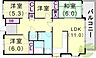 間取り：4LDK（84.93平米）システムキッチン、室内洗濯機置場