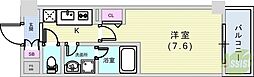 FlareCourt甲南 1Kの間取図画像