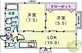 青山マンション2階6.1万円