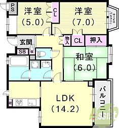 岡本山手アーバンライフ 3階/-