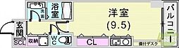 フレックス芦屋 ワンルームの間取図画像