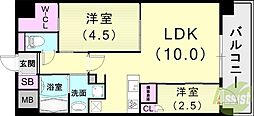 THE SENSE RESIDENCE 甲南山手 4階/-