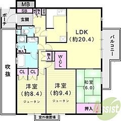 物件の間取り