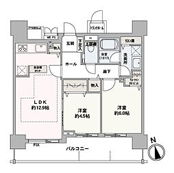 間取図画像 2LDK
