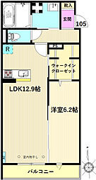 ココレジデンス 1LDKの間取図画像