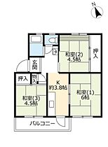 5階 / 3K / 45.38㎡