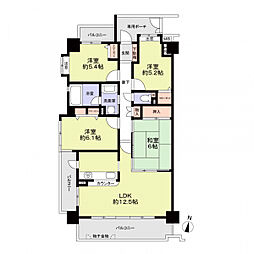 シティオ香久山 4LDKの間取図画像