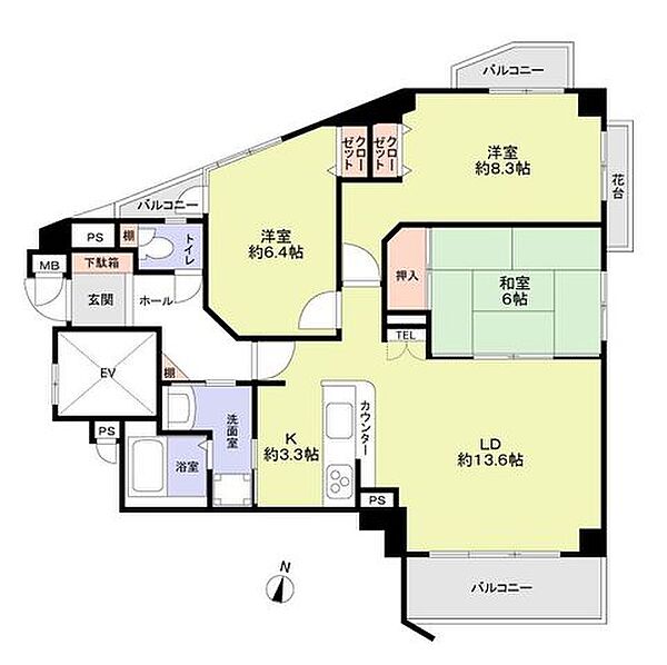 間取りを拡大表示