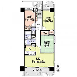 間取図画像 2SLDK