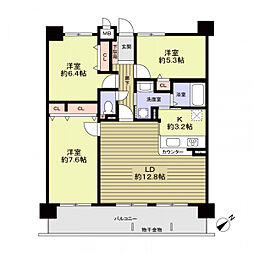 ユーハウス刈谷重原 3LDKの間取図画像